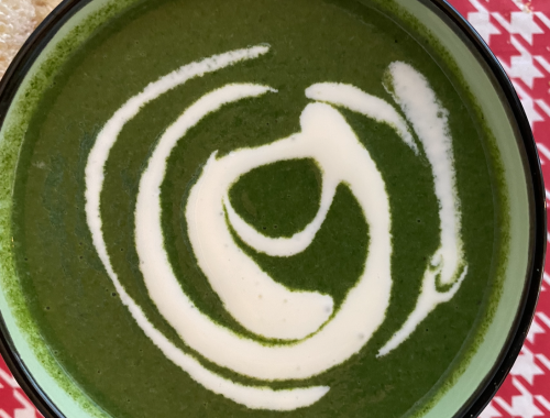 Photograph of Cream Of Spinach Soup