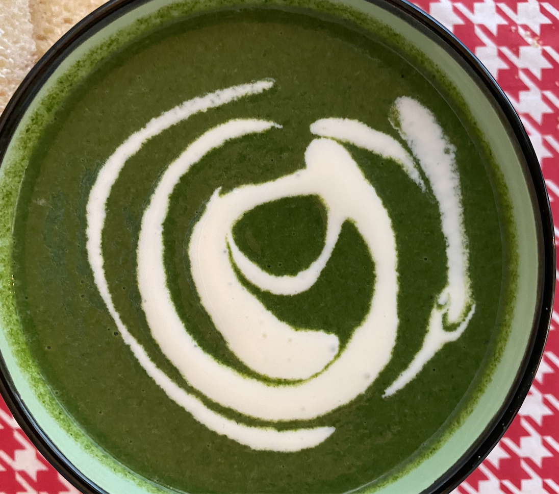 Photograph of Cream Of Spinach Soup