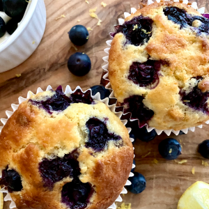 Photograph of Blueberry and Lemon Muffins