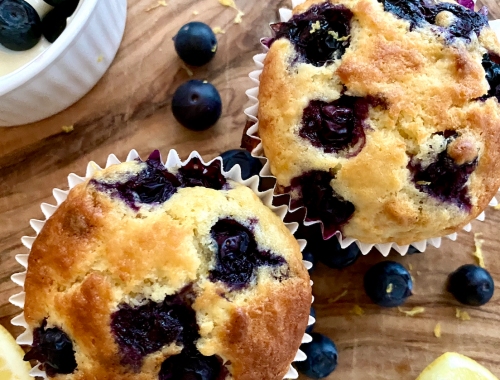 Photograph of Blueberry and Lemon Muffins