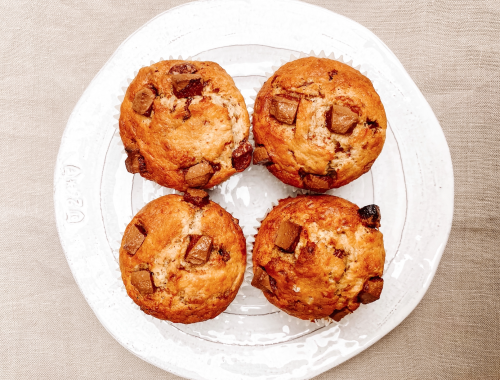 Photograph of Banana Chocolate Chip Muffins