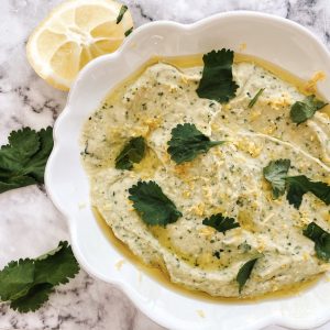 Photograph of Lemon and Coriander Hummus