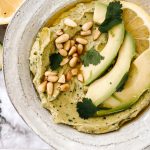 Avocado Hummus with Fresh Herbs and Lemon