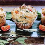 Wild Garlic, Tomato and Cheddar Muffins