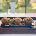 Photograph of Wild Garlic, Tomato and Cheddar Muffins