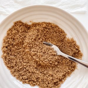 Picture of brown sugar softened in the microwave