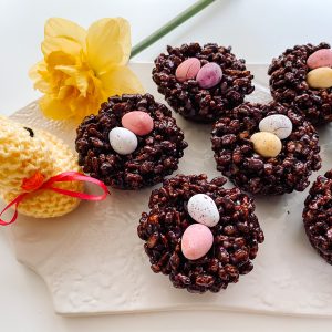 Photograph of Crispy Chocolate Easter Nests