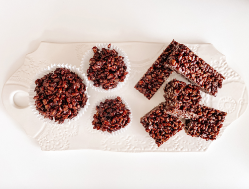 Photograph of Chocolate Rice Crispy Cakes