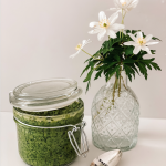 Wild Garlic and Basil Pesto with Mature Cheddar and Gruyere Cheese