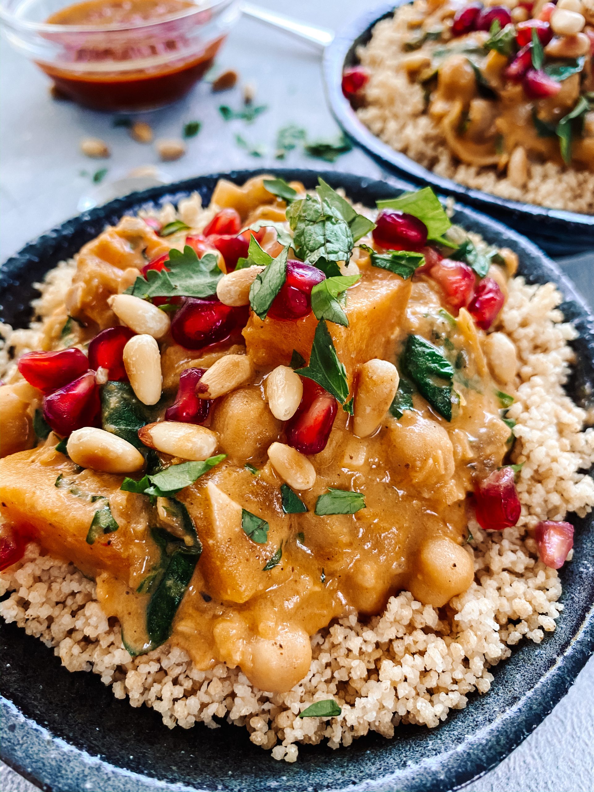 Middle Eastern Sweet Potato and Butternut Squash Stew with Red Lentils