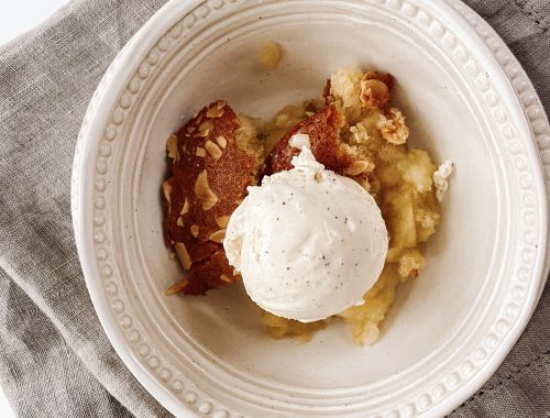 Photograph of Eve's Pudding with Apple and Almonds