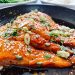 Photograph of Honey Garlic Salmon Fillets with Soy, Chilli and Lime