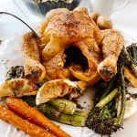 Skillet Roast Chicken with  a Garlic and Thyme Jus