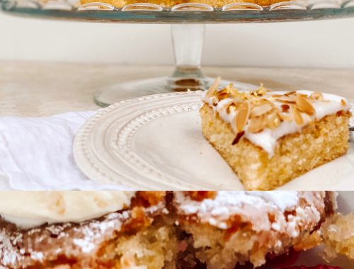 Photograph ofLemon and Almond Cake with Lemon Icing