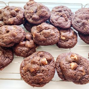 Photograph of Chocolate Chip Cookies with Hazelnuts
