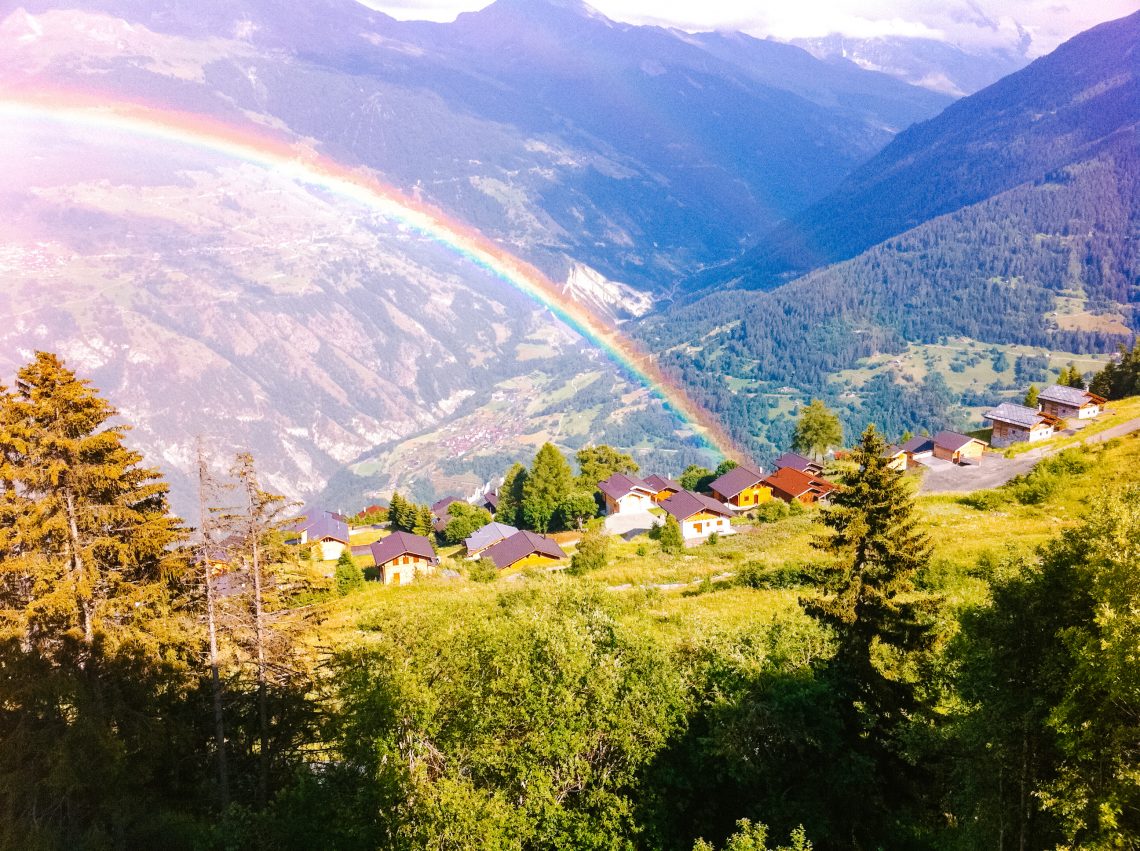 Photograph of View of Val D'Herens from Chalet La Maya