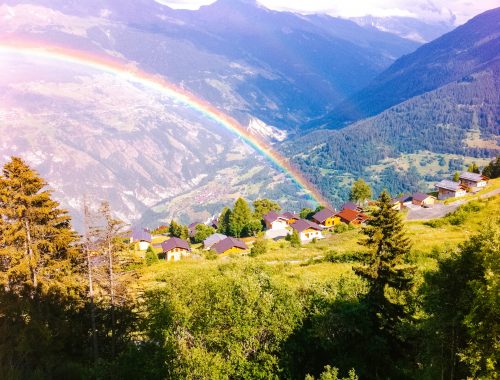 Photograph of View of Val D'Herens from Chalet La Maya