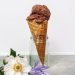 Photograph of Chocolate Ice Cream with Chocolate Chips - No Churn