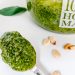 Photograph of Basil and Pine Nut Pesto with Roasted Garlic Confit