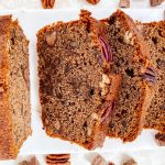 Coffee and Chocolate Chunk Pecan Nut Loaf Cake