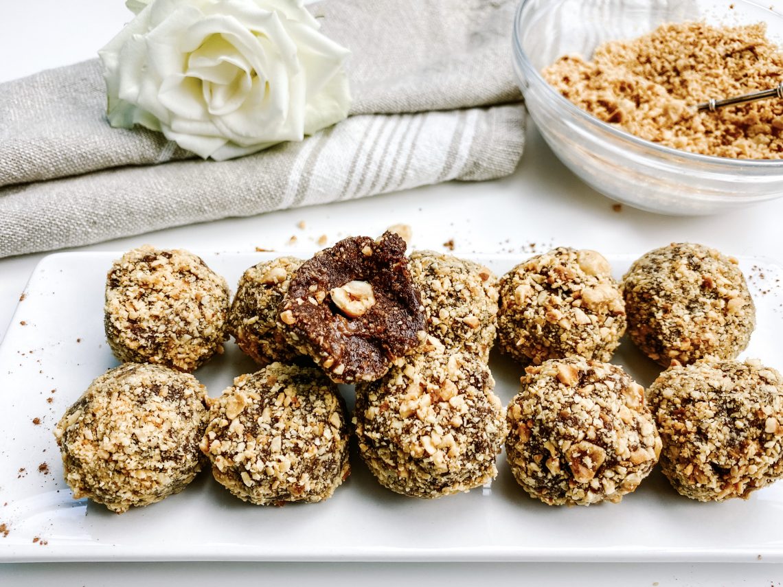 Photograph of Vegan and Gluten Free Ferrero Rocher Truffles