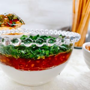 Photograph of Cream Cheese, Sweet Chilli and Coriander Dip