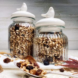 Photograph of Pumpkin Spice Granola with Maple Syrup, Mixed Nuts, Coconut and Seeds