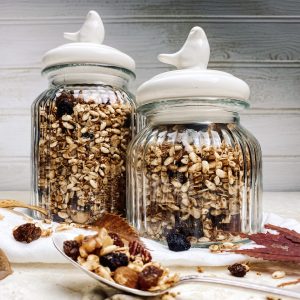 Photograph of Pumpkin Spice Granola with Maple Syrup, Mixed Nuts, Coconut and Seeds