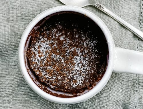 Photograph of Chocolate Hug in a Mug with Chocolate Chips