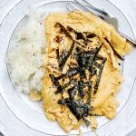 Japanese Scrambled Eggs with Sticky Rice, Smoked Dulse and Roast Nori