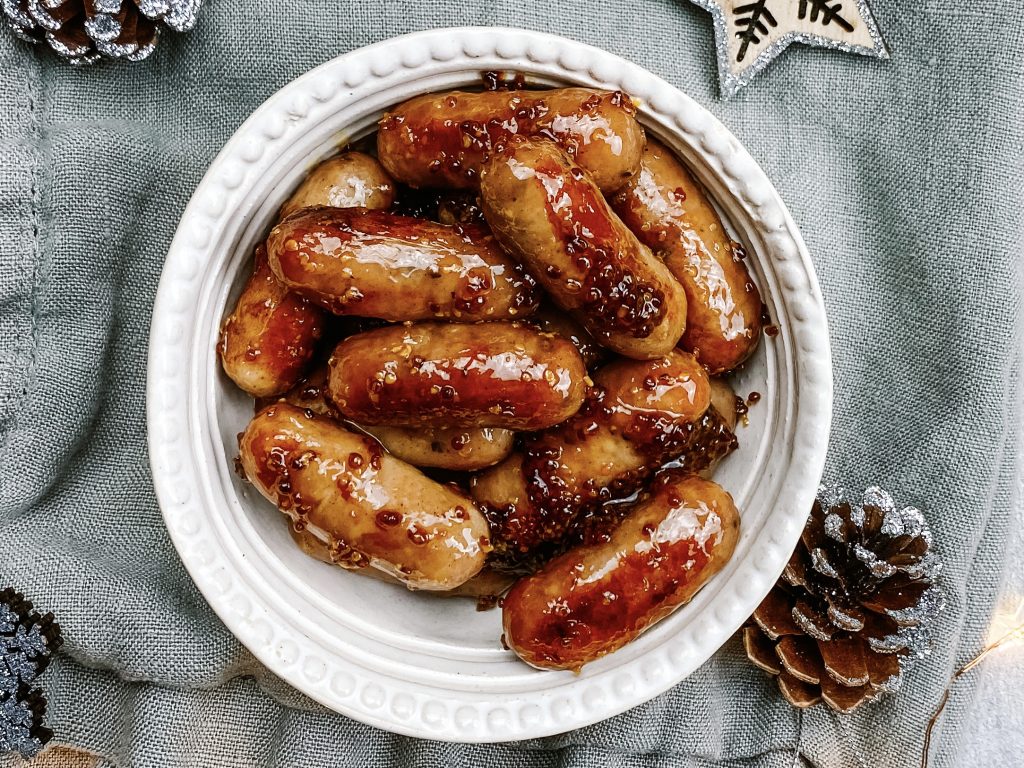 Our Honey & Pineapple Mustard paired with our mini sausages would