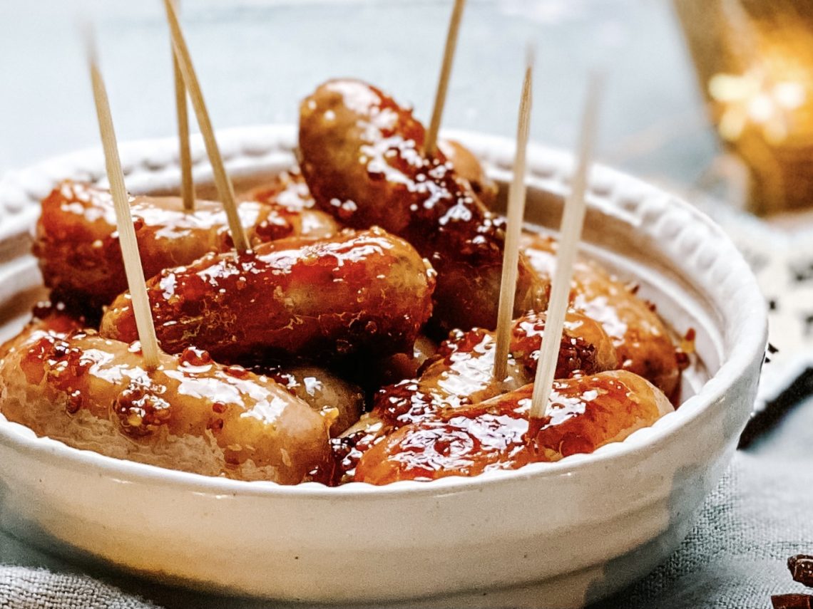 Honey Mustard Cocktail Sausages Daffodil Kitchen