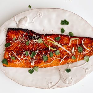 Photograph of Miso Marinated Side of Salmon