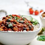 Vegetarian Lentil Chilli with Black Beans, Sweetcorn and Chickpeas