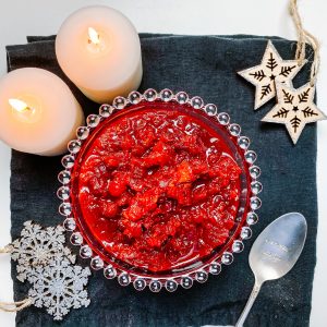 Photograph of Cranberry Sauce with Orange and Port