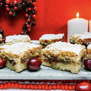 Photograph of Frangipane Mincemeat Squares