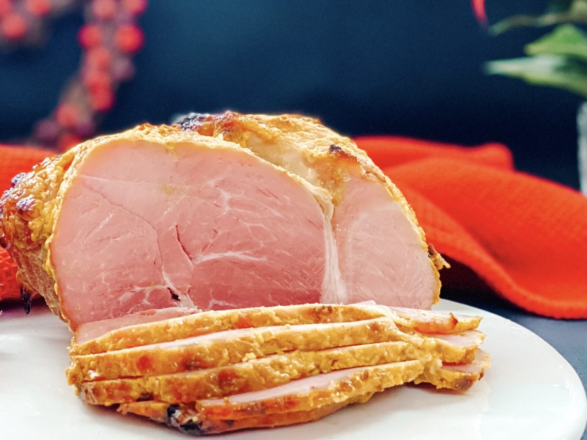 Photograph of Baked Ham with Demerara Sugar and English Mustard