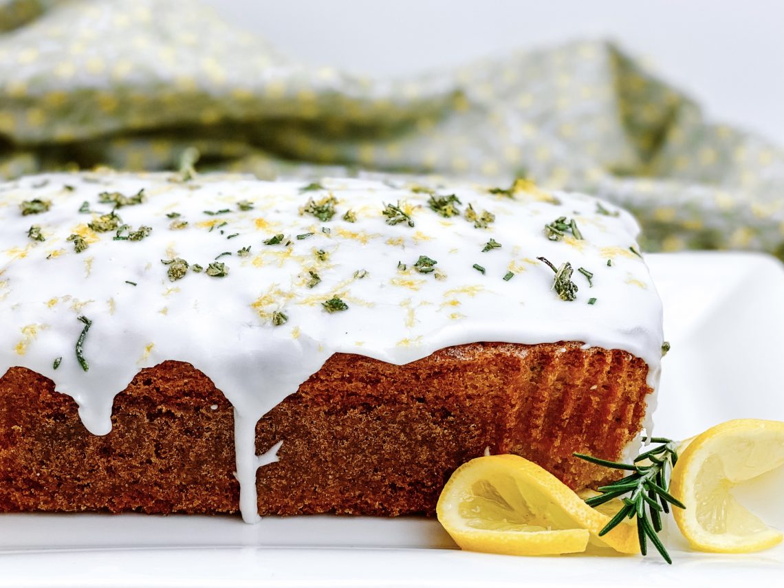 Photograph of Lemon and Rosemary Drizzle Cake