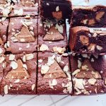 Toblerone Brownies with Almonds and Honey (Gluten Free)