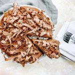 Photograph of Fresh Orange Cake with Chocolate Sour Cream Frosting