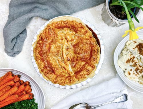 Photograph of Welsh Wagyu Beef Pie with Monty's Ale