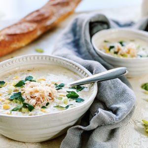 Photograph of Crab and Sweetcorn Chowder