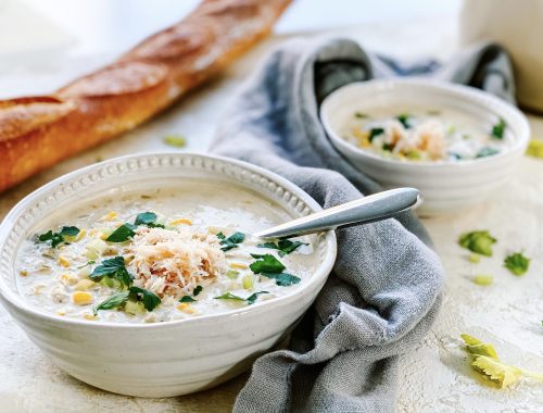 Photograph of Crab and Sweetcorn Chowder