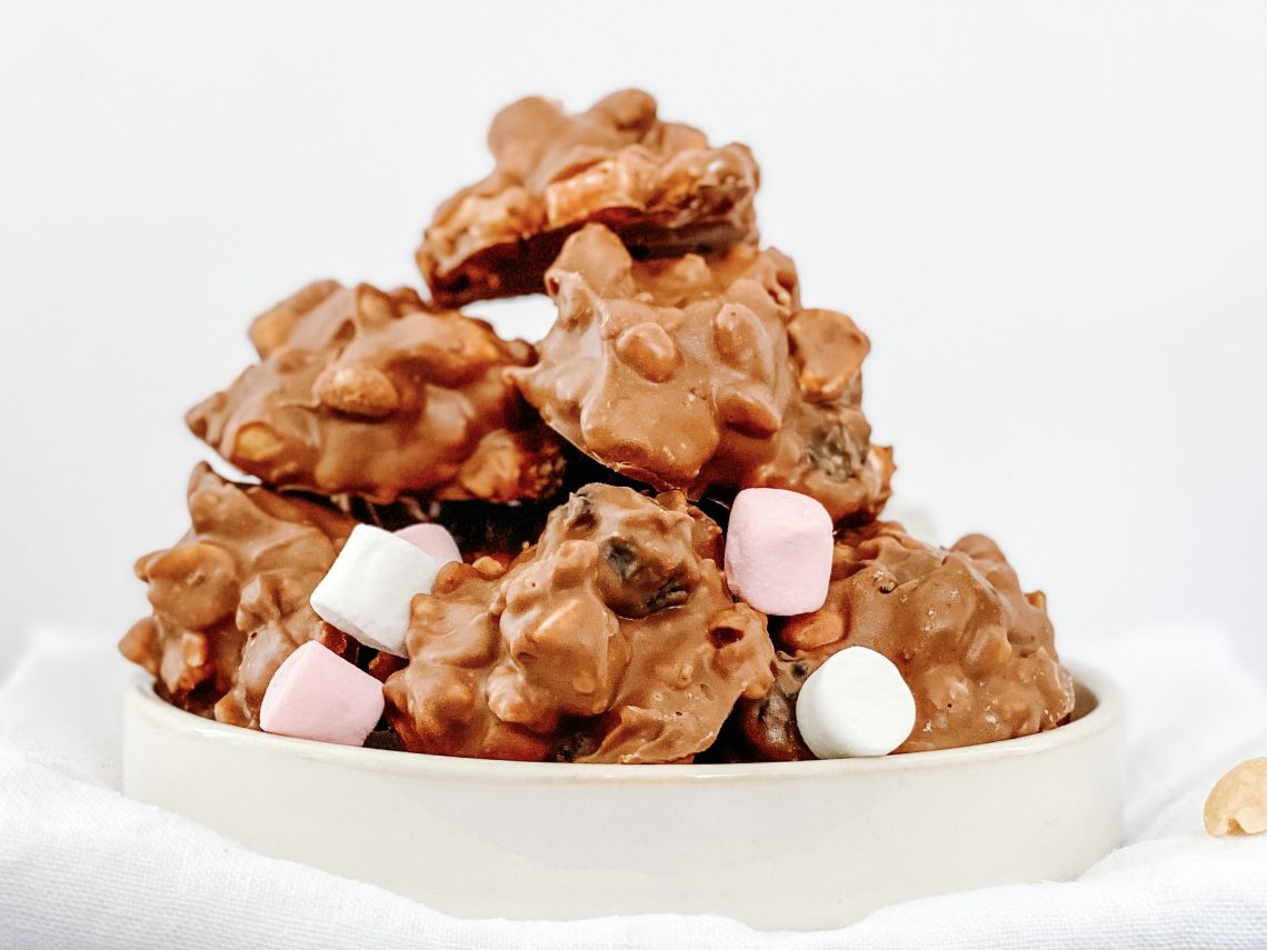 Photograph of Peanut Butter Rocky Road Bites