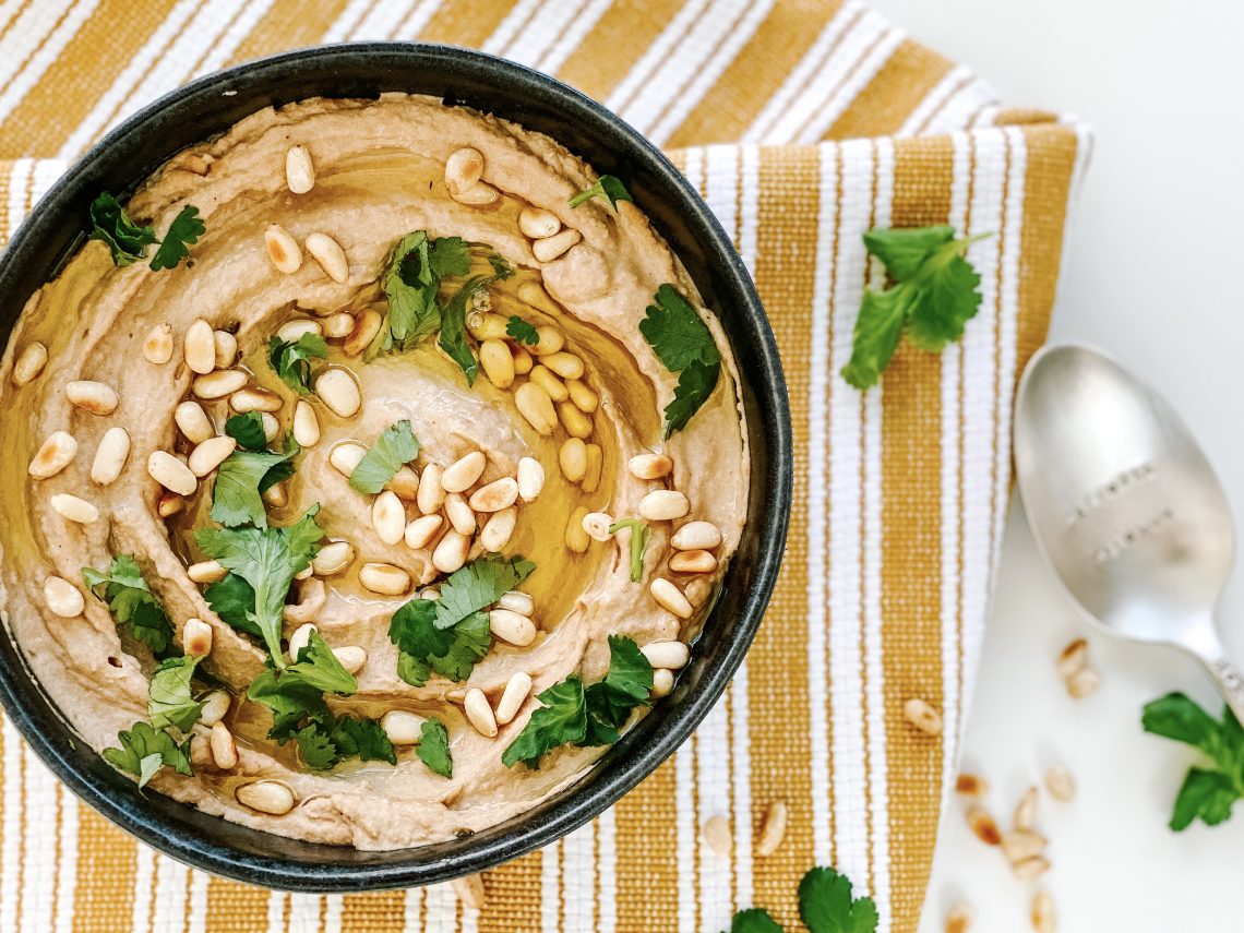 Photograph of Black Garlic Hummus