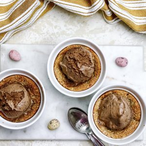 Photograph of Chocolate Mini Egg Cookie Dessert Cups