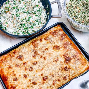 Photograph of Kiymaki Borek - Turkish Filo Pastry Minced Beef Pie