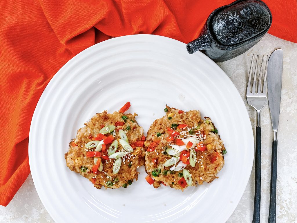 Photograph of Quick Chinese Fried Rice Cakes