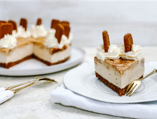 Photograph of Biscoff 'No-Bake' Cheesecake