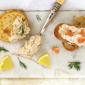 Photograph of Photograph of Smoked Salmon Dip with Horseradish, Lemon and Dill